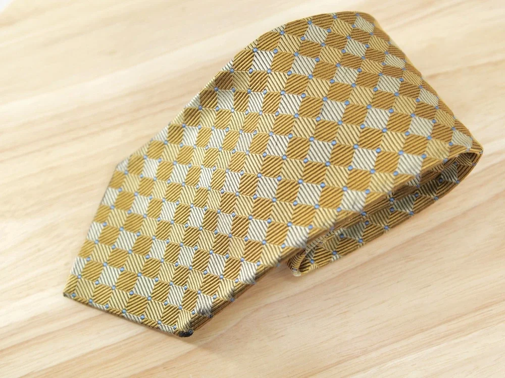 Brooks Brothers Makers Pure Silk Tie Gold 58x3.75